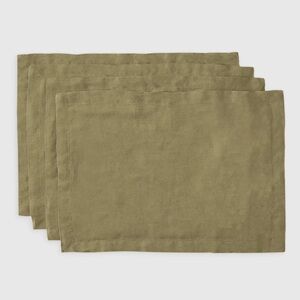Quince Organic Linen Placemats NWT